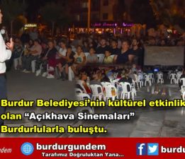 Açık hava sinema keyfi başladı