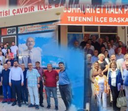 CHP TEFENNİ VE ÇAVDIR İLÇE KONGRELERİ GERÇEKLEŞTİ.