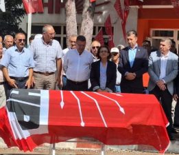 İBRAHİM KAYHAN’A CHP İL BİNASI ÖNÜNDE CENAZE TÖRENİ DÜZENLENDİ