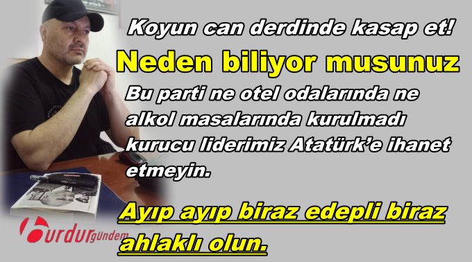 Koyun can derdinde kasap et!