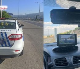 EMNİYET EKİPLERİNDEN RADARLA HIZ VE YÜK TAŞIYAN ARAÇLARA DENETİM