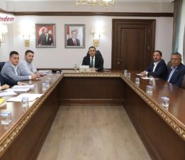 VALİ ÖKSÜZ ENCÜMEN TOPLANTILARINA BAŞKANLIK ETTİ