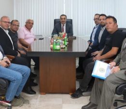 VALİ ÖKSÜZ, OSB YÖNETİMİYLE BULUŞTU