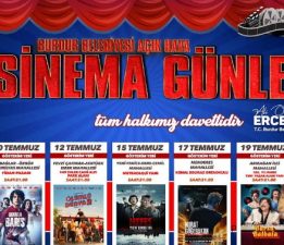 Burdur Belediyesi’nce düzenlenecek olan Açık Hava Sinema Günleri başlıyor.