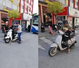 EMNİYET TRAFİK EKİPLERİNDEN MOTOSİKLET KULLANIMINA YÖNELİK DENETİM