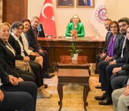 CHP İl Başkanı Kadir Koç Vali Tülay Baydar Bilgihan’ı Ziyaret etti.