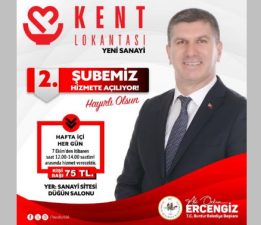 Başkan Ercengiz duyurdu “Kent Lokantası 2. Şubesi” Hizmete Başlıyor