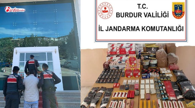 Burdur Jandarmadan kaçakçılık operasyonu