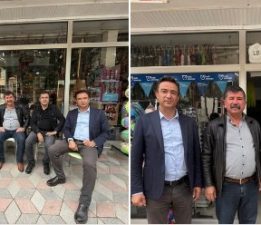 YALÇIN ZİYARETLERİNİ SÜRDÜRÜYOR.