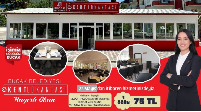 Bucak Belediyesi Kent Lokantası Açılıyor!