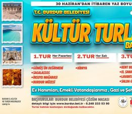Burdur Belediyesi ücretsiz kültür turları başlıyor