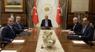 Cumhurbaşkanı Erdoğan’ın başkanlığında güvenlik toplantısı gerçekleştirildi