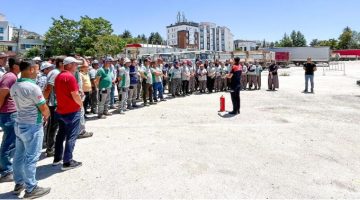 İtfaiye Müdürlüğü’nden Park ve Bahçeler Personeline Yangın Eğitimi