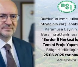 KARAMUSA ÇAYI’NDAN ÇAVDIR BARAJI’NA SU AKTARILACAK