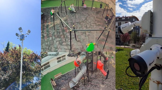 Burdur Belediyesinden parklara güvenlik kamerası