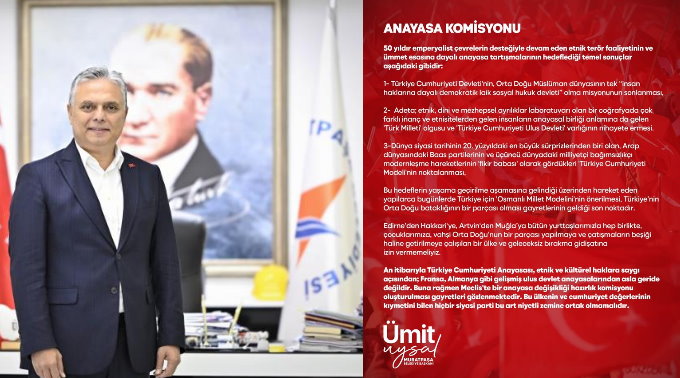 Başkan Ümit Uysal, ‘üniter laik ulus devlet yok ediliyor’ çıkışı yaptı.