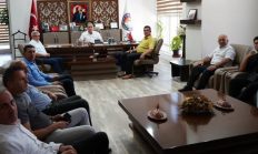 GÖLHİSAR HEYETİNDEN BAŞKAN YUSUF KEYİK’E ZİYARET