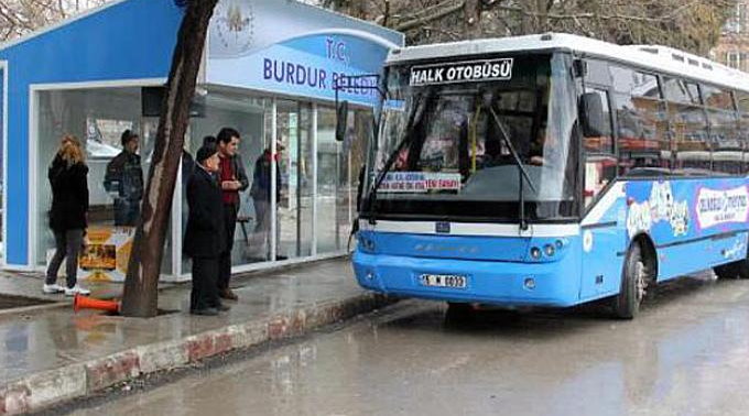 Burdur Halk Otobüsü taşıma fiyatlarına zam yapıldı