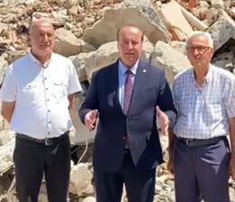 CHP’li Cevdet Akay: Burada altmış, yetmiş civarında esnaf hala konteynırlarda