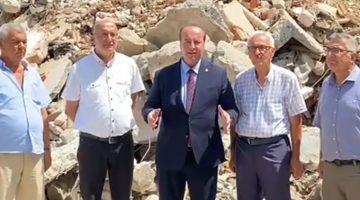 CHP’li Cevdet Akay: Burada altmış, yetmiş civarında esnaf hala konteynırlarda