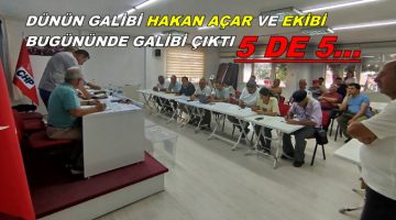 DÜNÜN GALİBİ HAKAN AÇAR VE EKİBİ BUGÜNÜNDE GALİBİ ÇIKTI 5 DE 5…