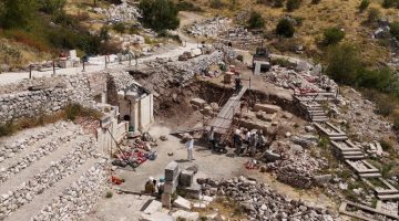 Türkiye’nin üçüncü büyük Odeonu Sagalasos’ta gün yüzüne çıkıyor