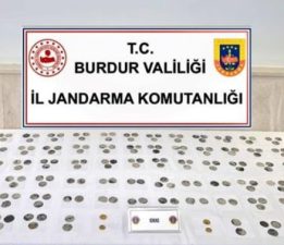 BURDUR’DA 195 ADET SİKKE ELE GEÇİRİLDİ
