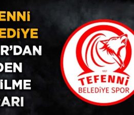 TEFENNİ BELEDİYE SPOR’DAN LİGDEN ÇEKİLME KARARI