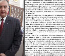 BURDUR’UN İHRACATI ARTMAYA DEVAM EDİYOR