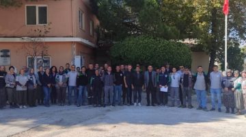 BELEDİYE-İŞ SENDİKASI BURDUR ŞUBE BAŞKANI ÇELİKBAŞ EMEKÇİLERİ ZİYARET ETTİ.