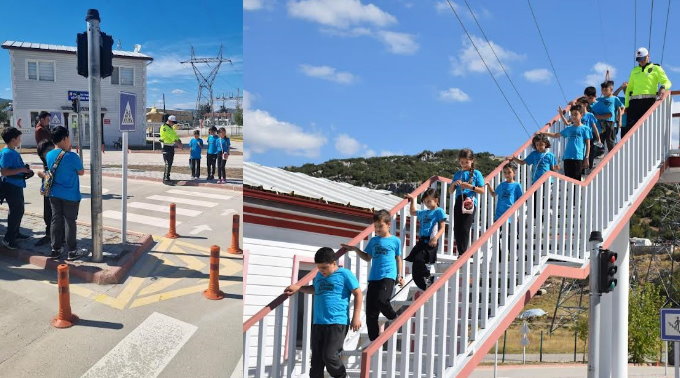 BURDUR EMNİYET EKİPLERİNDEN ÖĞRENCİLERE TRAFİK EĞİTİMİ