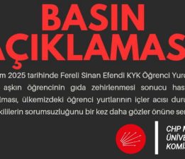 CHP MAKÜ ÜNİVERSİTE KOMİSYONU’NDAN BASIN AÇIKLAMASI
