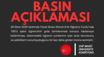 CHP MAKÜ ÜNİVERSİTE KOMİSYONU’NDAN BASIN AÇIKLAMASI