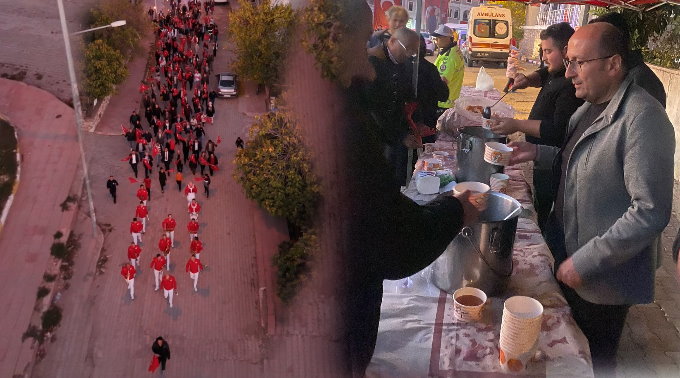 ÇAVDIR’DA 29 Ekim Cumhuriyet Yürüyüşü Gerçekleştirildi