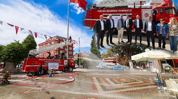 Burdur Belediyesinden Yeşilova Belediyesine hibe itfaiye aracı