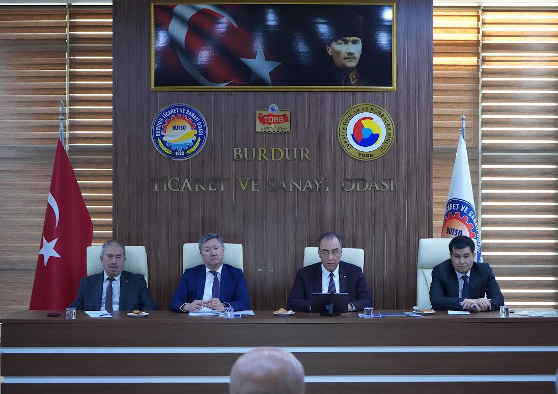 Burdur Ticaret ve Sanayi Odası ile Kazakistan heyeti bir araya geldi.