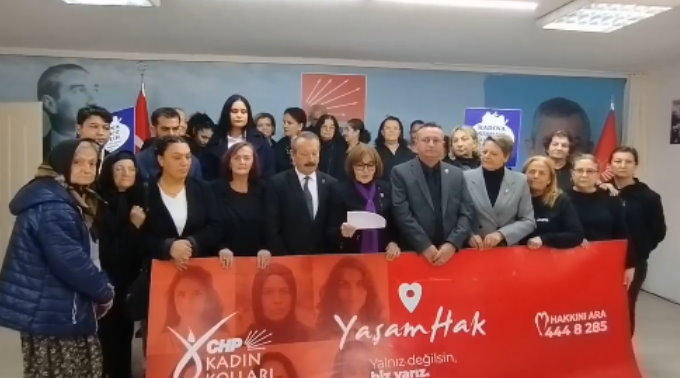 CHP BURDUR KADIN KOLLARINDAN 25 KASIM MESAJI “Şiddete mecbur değiliz!”