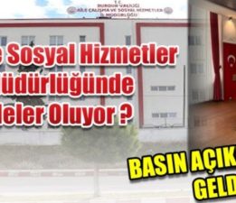 AİLE VE SOSYAL HİZMETLER MÜDÜRLÜĞÜNDE NELER OLUYOR ?