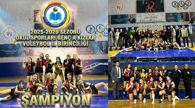 BURDUR TOBB ANADOLU LİSELİ FİLENİN SULTANLARI VOLEYBOLDA NAMAĞLUP ŞAMPİYON OLDU.