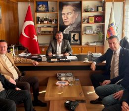 ŞOFÖRLER ODASI BAŞKANLIĞI SEÇİM ÖNCESİ HASAN YALÇIN’A ANLAMLI ZİYARET