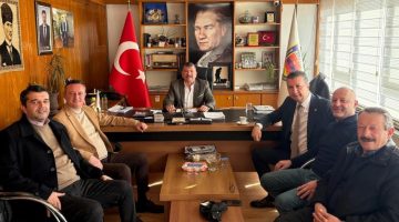 ŞOFÖRLER ODASI BAŞKANLIĞI SEÇİM ÖNCESİ HASAN YALÇIN’A ANLAMLI ZİYARET