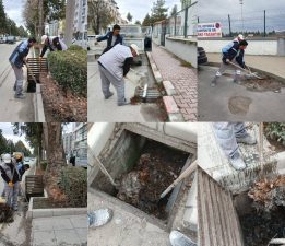 BURDUR BELEDİYESİ’NDEN YAĞIŞ ÖNCESİ YOĞUN MESAİ