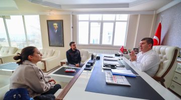 DMD hastası Süleyman’ın ailesinden Başkan Ercengiz’e ziyaret