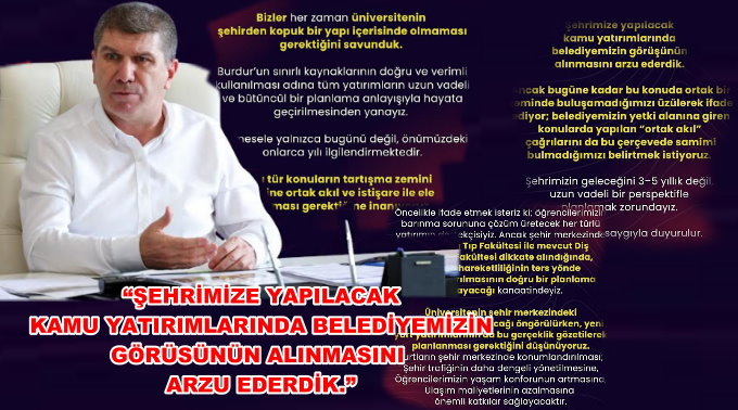 Başkan Ercengiz’den KYK Yurtlarının konumuna ilişkin açıklama