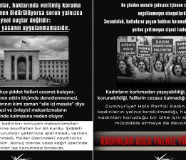 CHP Kadın Kolları’ndan İktidara Tepki ‘’Devlet Şiddeti Önleme Yükümlülüğü Yerine Getirmiyor!’’