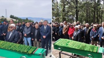 Başkan Ercengiz, Ayşe Sönmez ve Doğan Bor’un cenaze törenine katıldı.