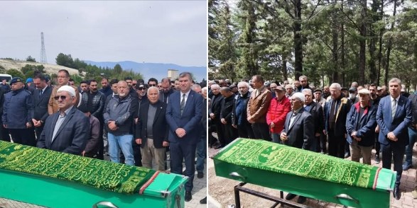 Başkan Ercengiz, Ayşe Sönmez ve Doğan Bor’un cenaze törenine katıldı.