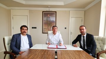 BAŞKAN ERCENGİZ İŞ BİRLİĞİ PROTOKOLÜNÜ İMZALADI