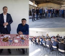 Başkan Ercengiz, 1 Mayıs Öncesi OSB’de İşçilerle Kahvaltıda Buluştu
