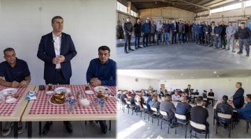 Başkan Ercengiz, 1 Mayıs Öncesi OSB’de İşçilerle Kahvaltıda Buluştu